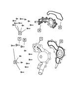 5184653AF - Cooling: Coolant Crossover for Chrysler: 200, 300, Town &amp; Country | Dodge: Avenger, Challenger, Charger, Durango, Grand Caravan, Journey | Jeep: Cherokee, Grand Cherokee | Ram: 1500, 1500 Classic, C/V, ProMaster 1500, ProMaster 2500, ProMaster 3500 Image