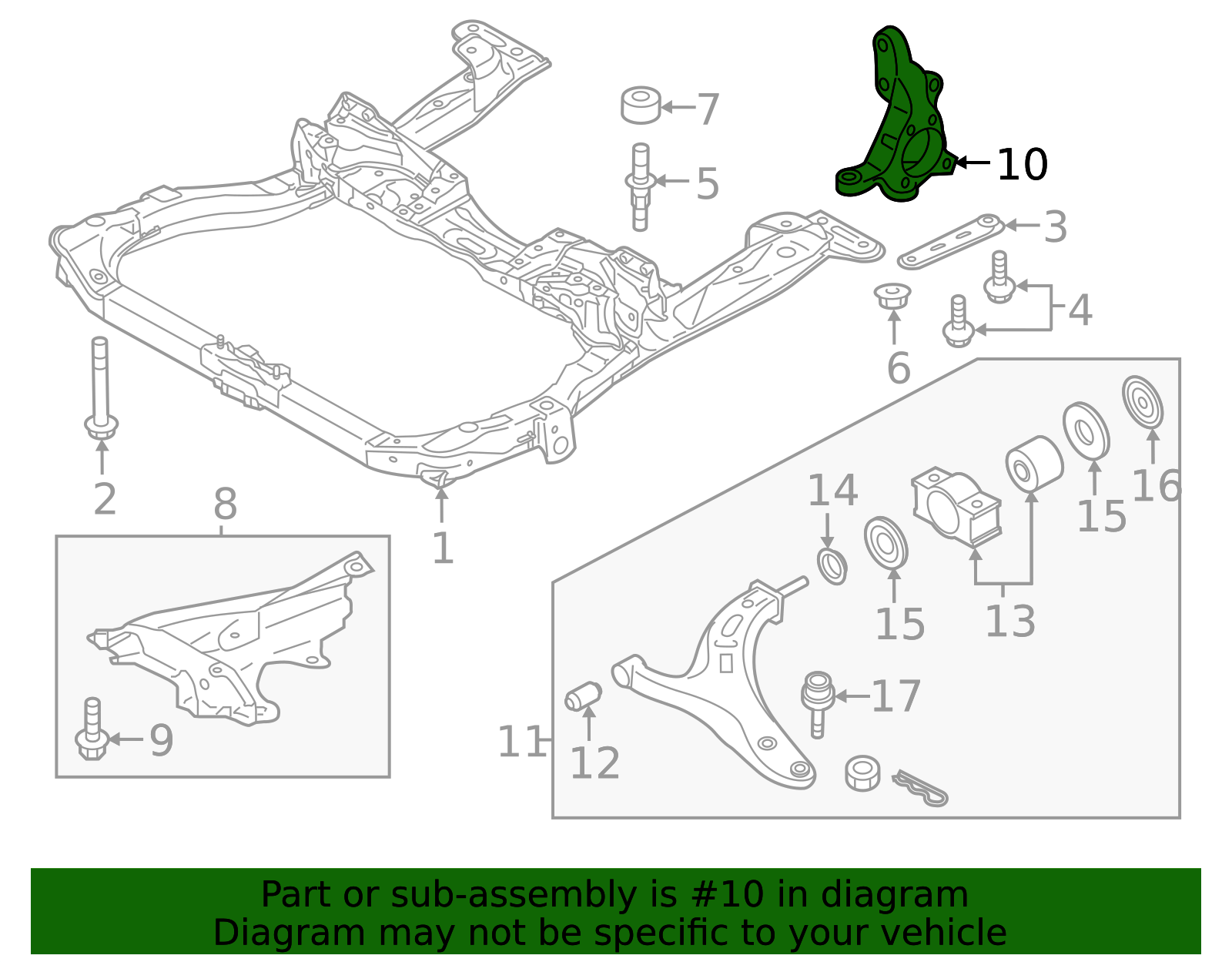28313AL01B - OEM NEW 2015-2019 Subaru Legacy Outback Suspension