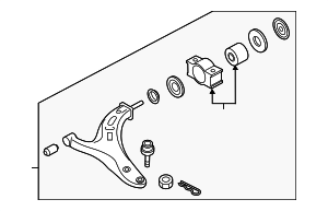 2015-2019 Subaru Lower Control Arm 20202AL00B World OEM Parts Subaru