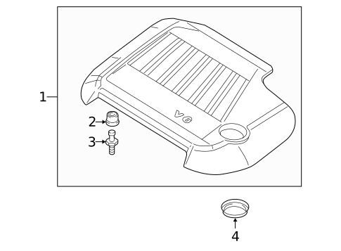 Engine Appearance Cover for 2005 Volkswagen Golf #0