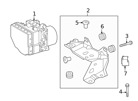ABS Components for 2016 Lexus ES350 #0