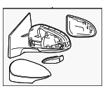 8794002F21D0 - Body: Mirror Assembly for Toyota: Corolla Image
