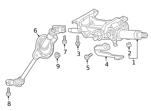 Steering Column Assembly for 2023 Audi A4 allroad #0