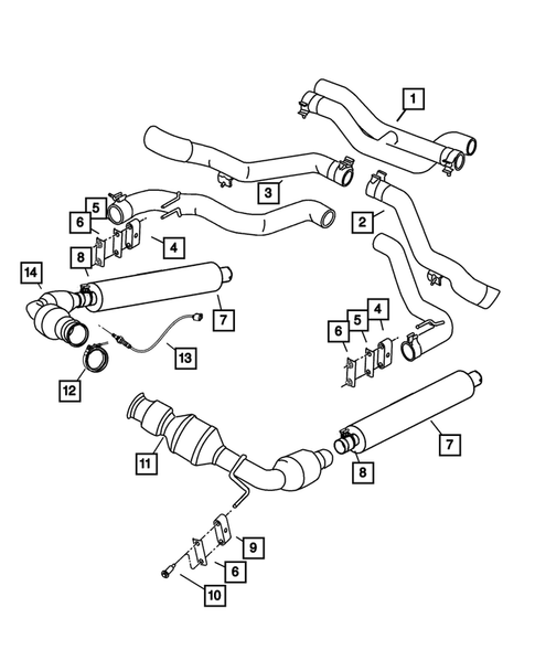 Exhaust System for 2004 Dodge Viper #0