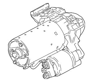 12418671505 - Electrical: Starter for BMW: 540i, 540i xDrive, 740i, 740i xDrive, 840i, 840i Gran Coupe, 840i xDrive, 840i xDrive Gran Coupe, M2, M240i, M240i xDrive, M3, M340i, M340i xDrive, M4, M440i, M440i Gran Coupe, M440i xDrive, M440i xDrive Gran Coupe, X3, X4, X5, X6, X7, Z4 Image