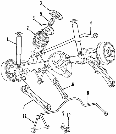 Rear Suspension for 1998 Jeep Cherokee | Mopar Parts Canada