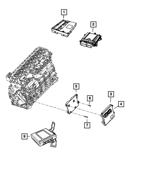 Keys, Modules and Engine Controllers for 2016 Ram 3500 #17
