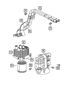 5048442AB - Engine: Oil Cooler Tube And Hose for Mopar Image
