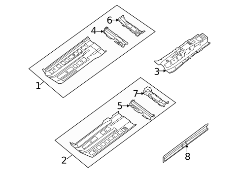 Floor & Rails for 2009 Nissan Altima #0