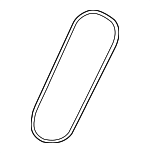 571702D101 - Cooling System: Power Steering Belt for Hyundai Image