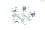 2973307300 - Engine/Transmission Suspension: Holder for Mercedes-Benz: EQE 350, EQE 350 SUV, EQE 500, EQE 500 SUV, EQE AMG, EQE AMG SUV, EQS 450, EQS 450 SUV, EQS 580, EQS 580 SUV, EQS AMG, Maybach EQS 680 SUV Image