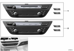 61315A4A4E4 - Vehicle Electrical System: Rep. Kit for Radio/Climate Cont. Panel for BMW Image