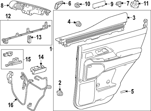 Rear Door for 2024 Lexus GX550 #2