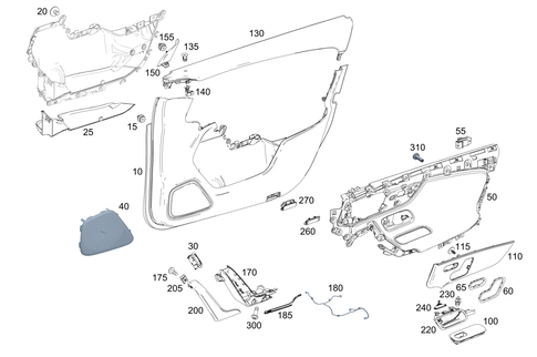 Door Paneling for 2020 Mercedes-Benz A220 #0