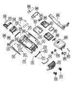6WX74TX7AB - Interior Trim: Base Console for Ram: 2500, 3500 Image