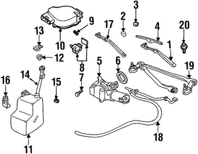 22648362 - Wiper &amp; Washer: Wiper Arm for GM Image