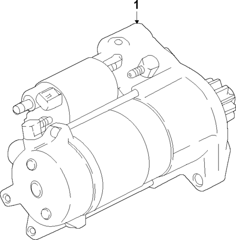 Starter for 2019 Land Rover Range Rover Velar #1