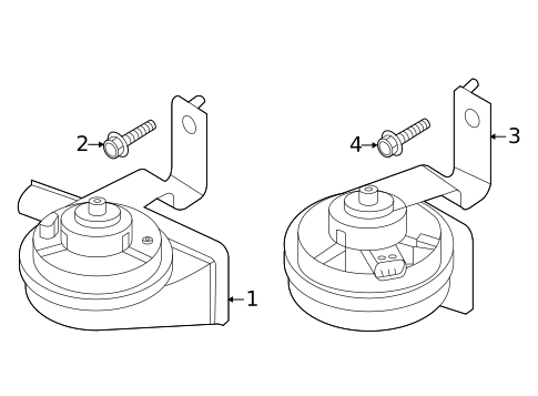 Horn for 2023 Kia Carnival #0