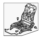 81126TS8A01 - Body: Seat Frame for Honda: Civic Image