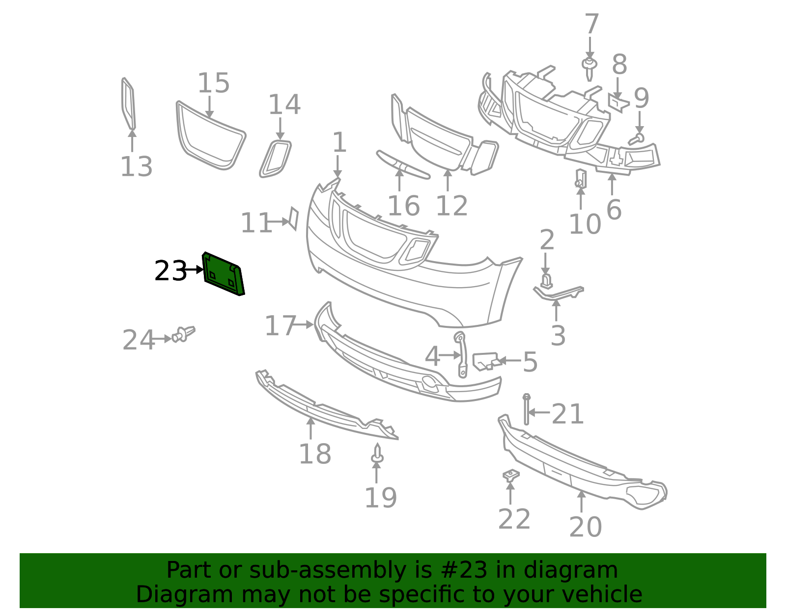 Front License Plate Bracket For 2005-2009 Mustang GT500KR – Black, Direct Fit, Free Shipping