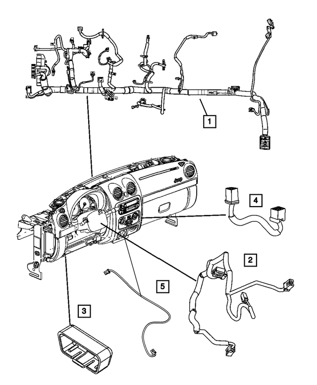 « 56047689AD –  : Panneau D`instruments Cablage pour Mopar Image »
