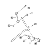 5272923AA - Rear Suspension: Rear Sway Bar for Chrysler: PT Cruiser Image