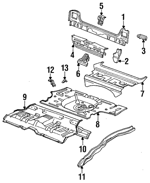 Rear Body for 1986 Chevrolet Spectrum #1