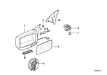 51161938038 - : Mirror Glass Plugged-In for BMW Image