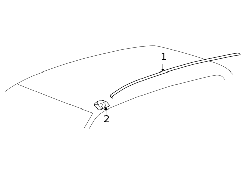 Exterior Trim - Roof for 2006 Toyota Highlander #1