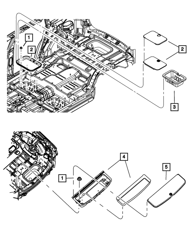1CU76DK7AB - : Load Floor Lid for Mopar Image
