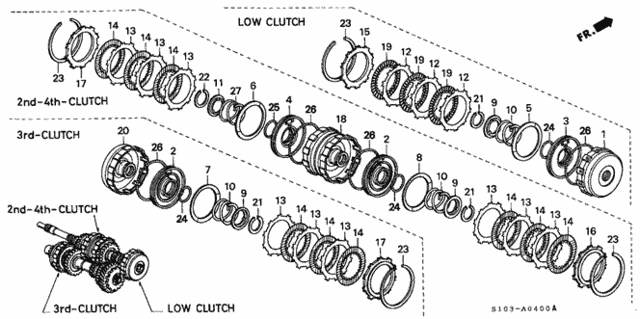 AT Clutch for 2001 Honda CR-V #0