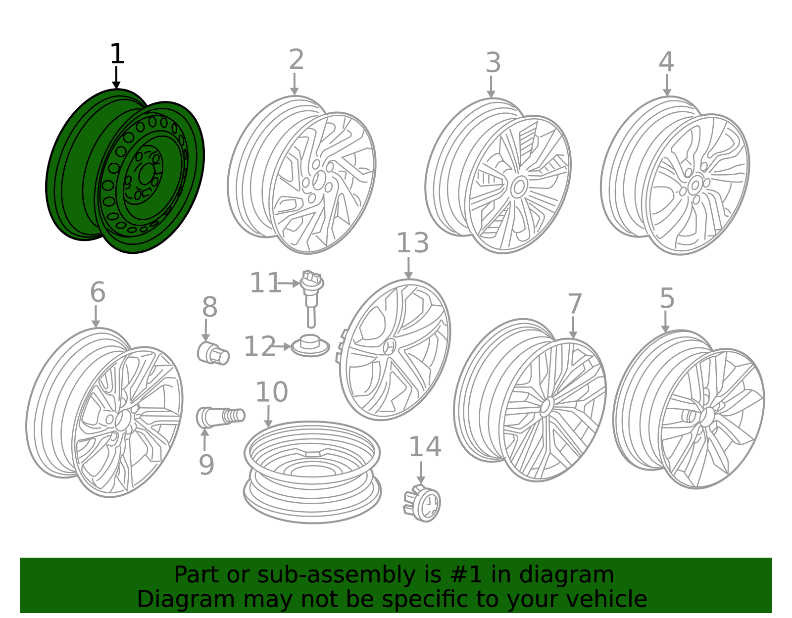42800-TBA-AD1 - Aluminum Wheel Assembly (18X8J) | All Discount
