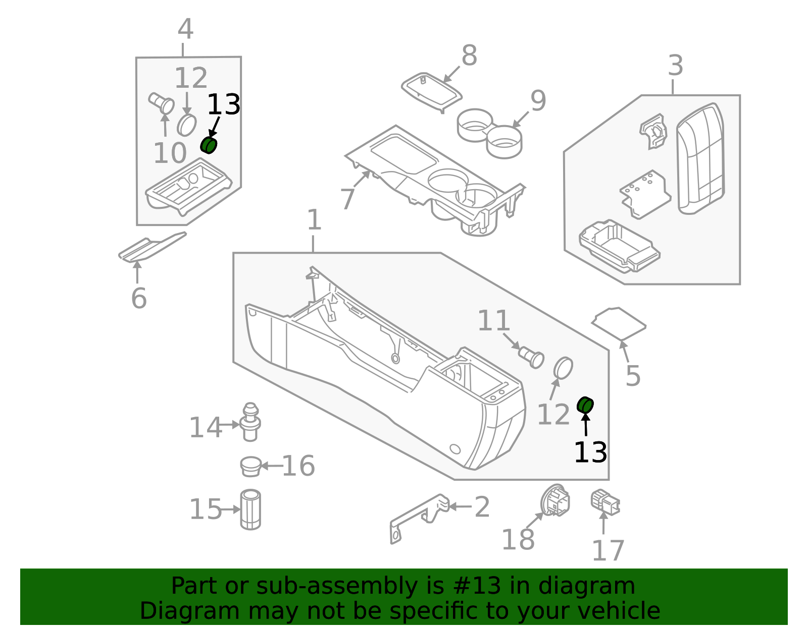 12V Power Outlet Cover BB5Z19A487BA – Fits 2011–2017 Ford F-150 F250 F350