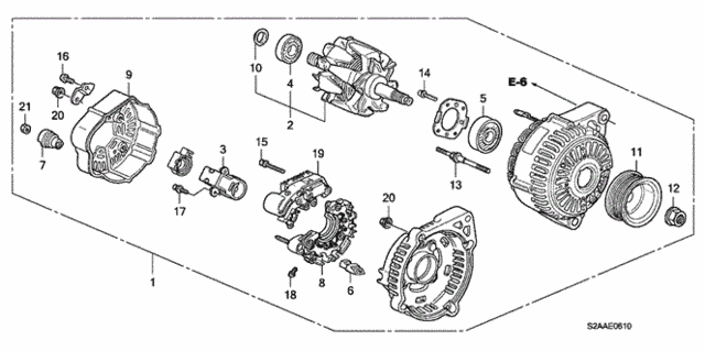 Alternator (Denso) for 2009 Honda S2000 #0