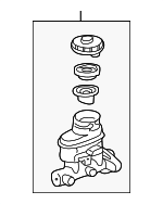 46100S2AA02 - Body: Master Cylinder for Honda: S2000 Image