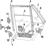 8342721000 - : 1986-1989 Hyundai Excel - Fixed Glass for Hyundai: Excel Image