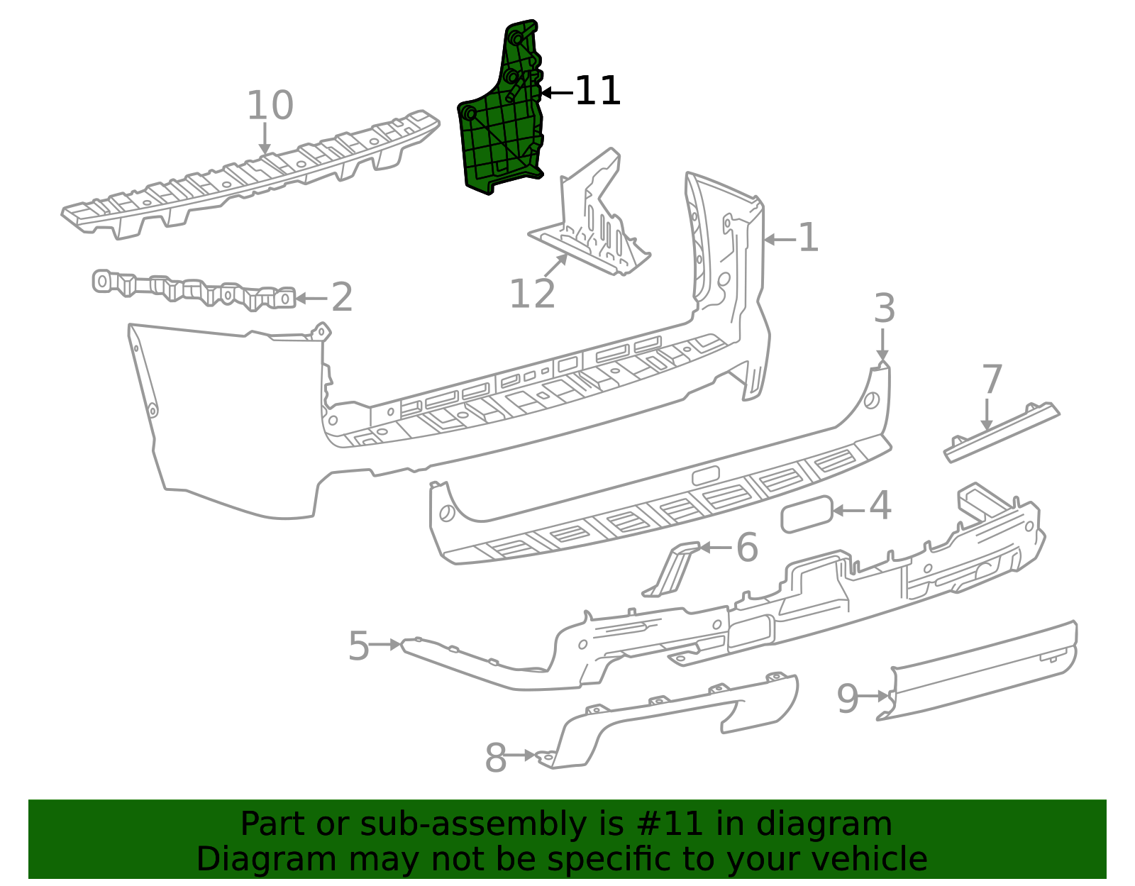 Genuine Official Toyota Bumper Splash Shield part# 52592-0C040 for