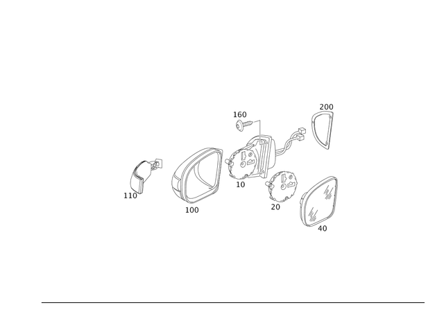 2208100776 - Front Doors: Frame for Mercedes-Benz Image image