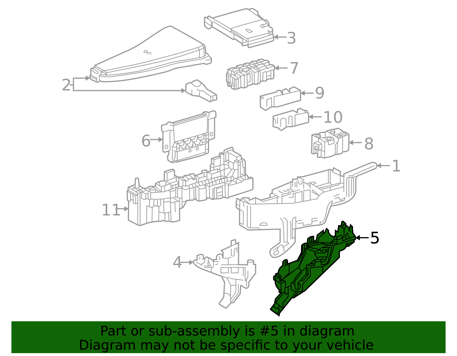 2024-2025 Toyota Grand Highlander Fuse And Relay Center Cover