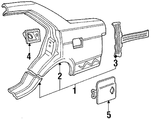 Quarter Panel & Components for 1985 Honda Accord #0