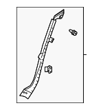 561867765B92W - : Lower Quarter Trim for Volkswagen: Passat Image