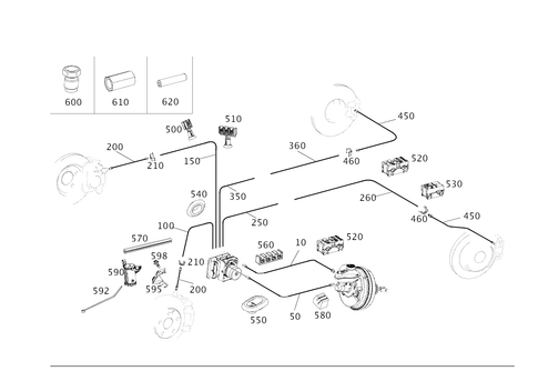 Brake Lines for 2017 Mercedes-Benz E43 AMG #0
