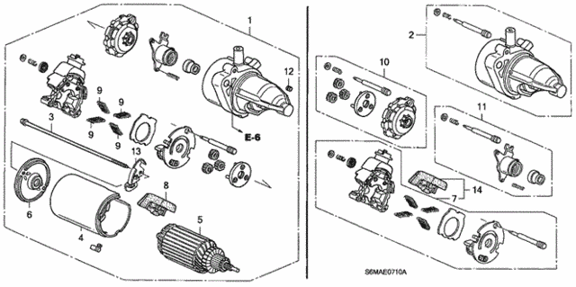 Starter Motor (Mitsuba) for 2006 Acura RSX #0
