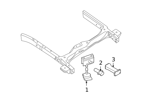 Spare Tire Carrier for 2009 Nissan Xterra #0