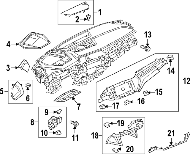 4KL8579271IO - Body: Liner for Audi Image