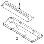 90817AA020NN - Body: Grille for Subaru Image