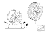 36111181876 - Wheels: Light Alloy Rim for BMW Image