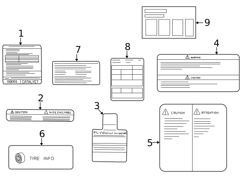 Information Labels for 2022 Nissan Frontier #0