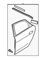 4H4833051D - : Door Shell for Audi: A8 Quattro Image