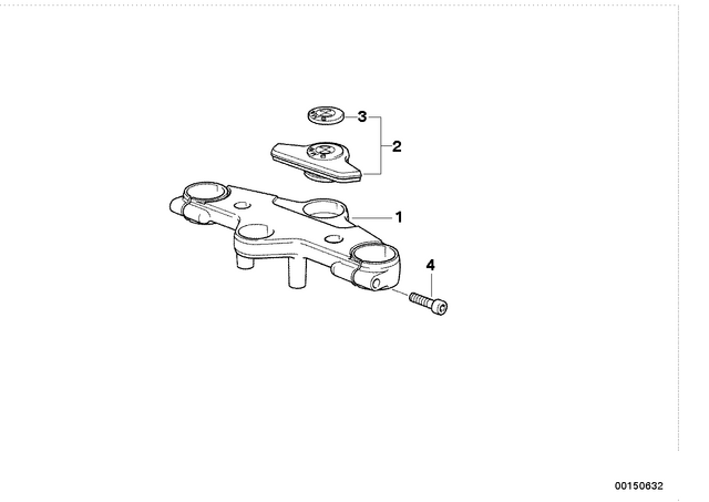 31422311857 - : Upper Fork Cross Brace    for BMW-Motorrad Image